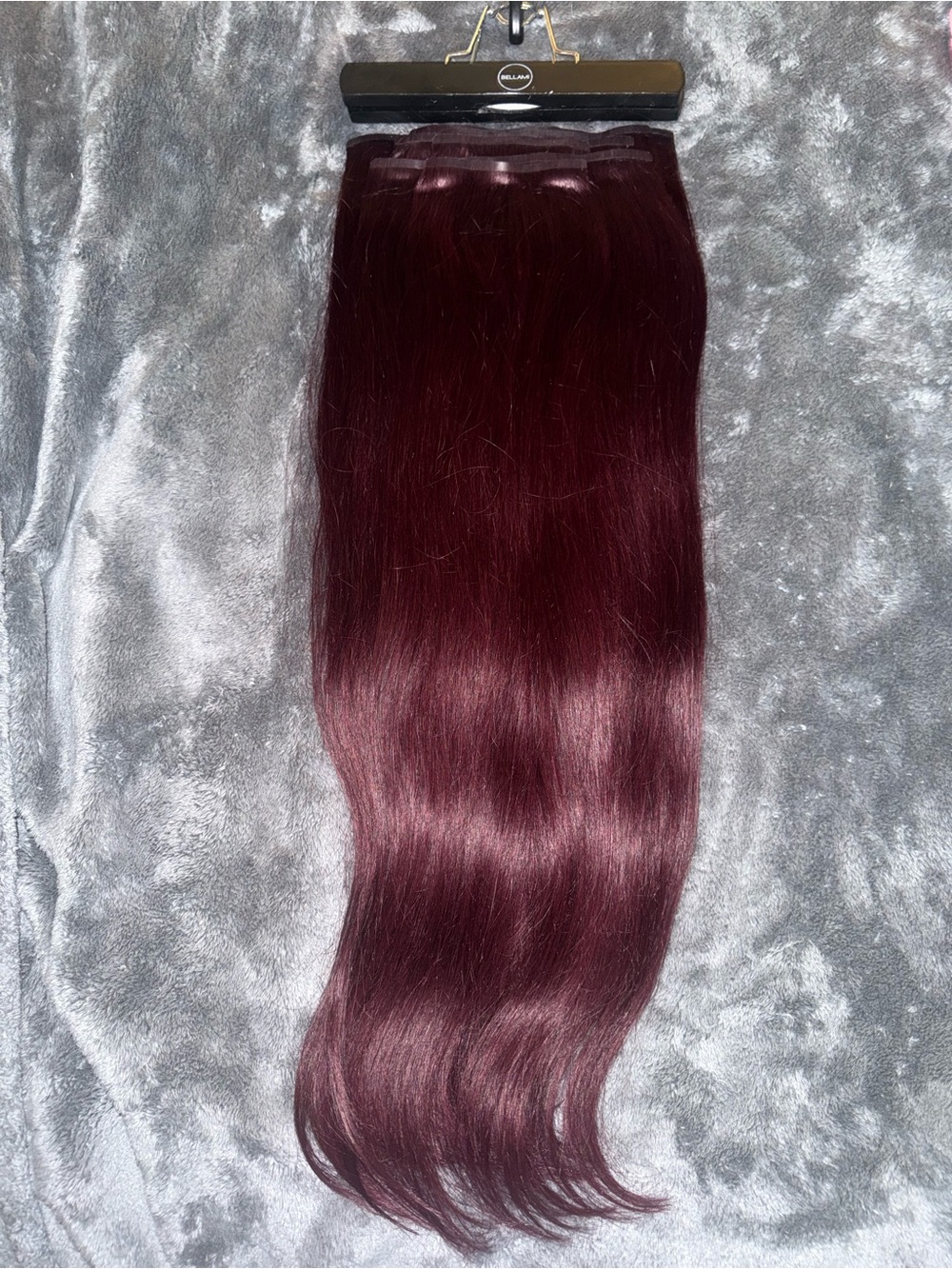 BELLAMI Mullberry Straight Silk Seam Clip-In Human Hair Extensions 24” 260g 7pc - Picture 10 of 12